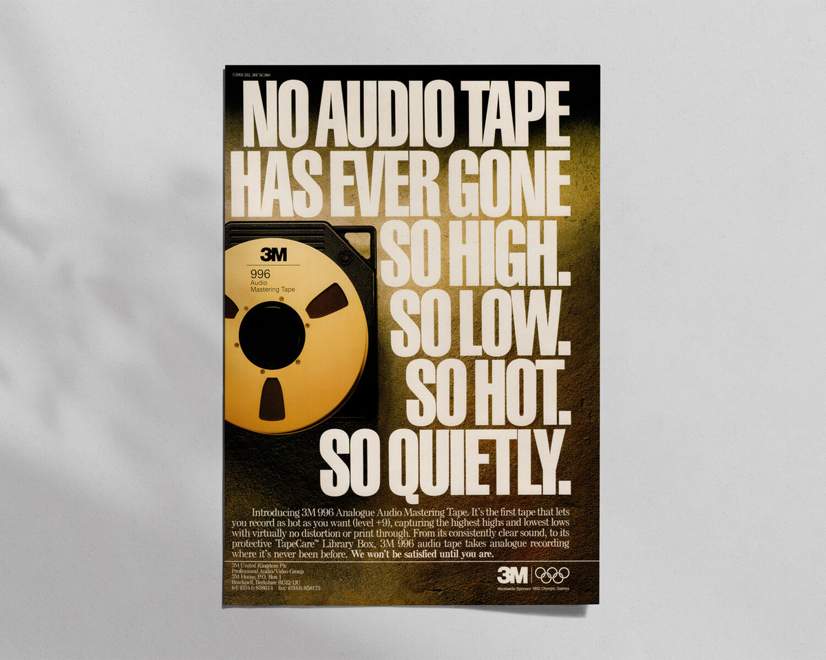 3M—996 Analogue Audio Mastering Tape