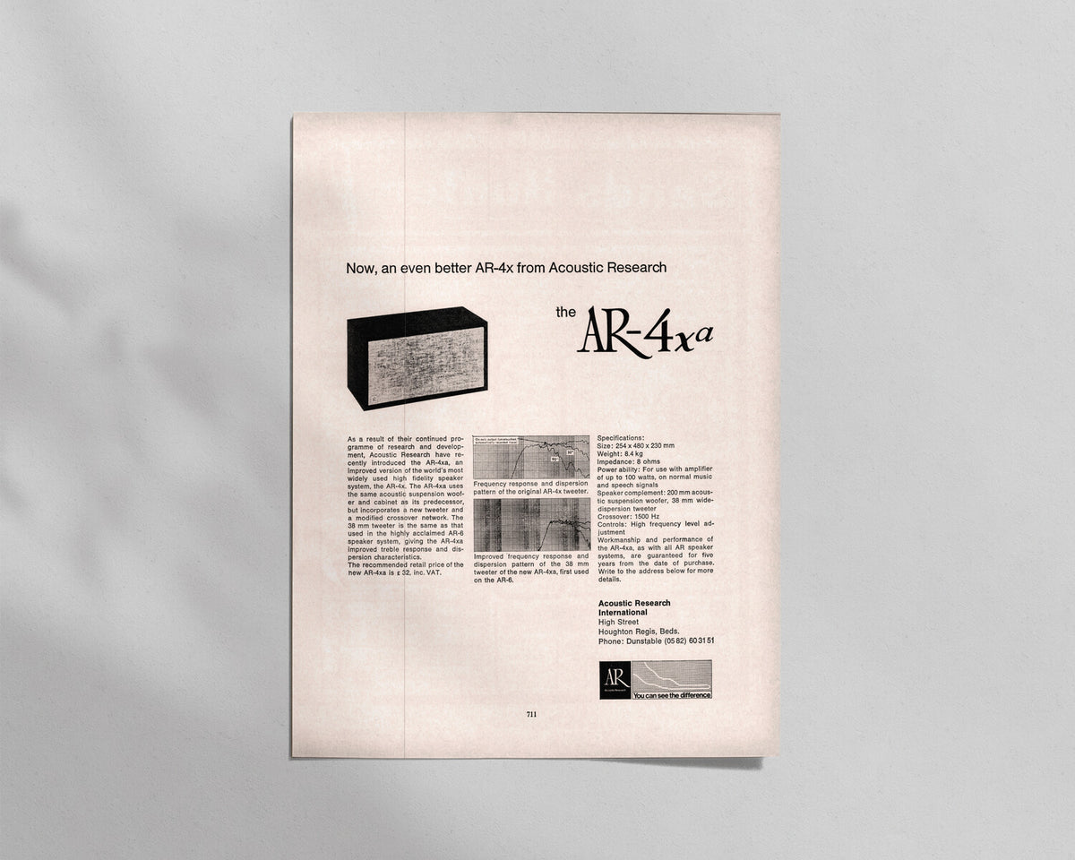 Acoustic Research—AR-4xa Speaker