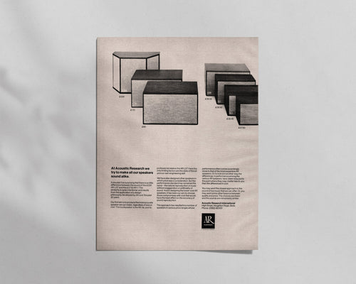 Acoustic Research—AR Speakers