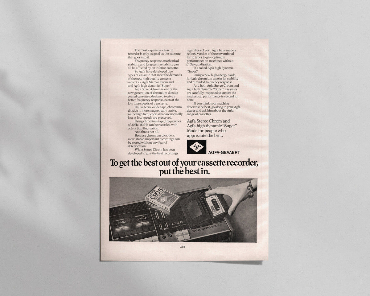 Agfa—Stereo Chrom & High Dynamic Super Casettes