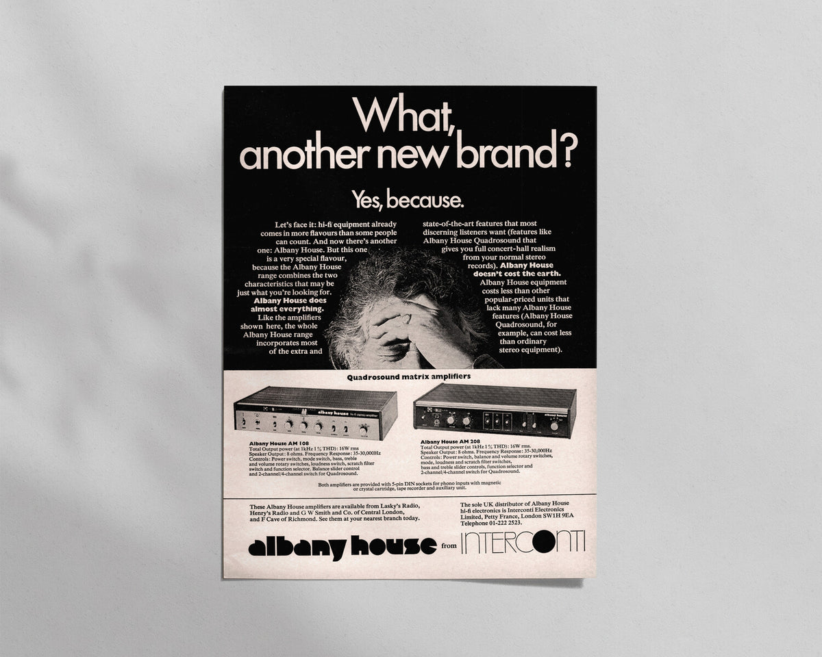 Albany House—AM 108 & AM 208 Quadrosound Amplifiers