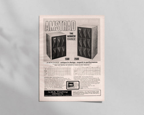 Amstrad—Acousta 1500 & 2500 Speakers