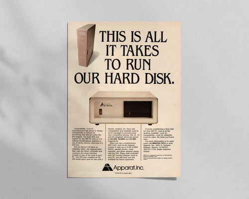 Apparat Inc.—Hard Disk Subsystem for IBM PC
