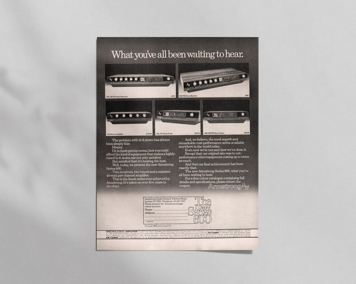 Armstrong—Series 600 Range