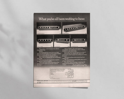Armstrong—Series 600 Range
