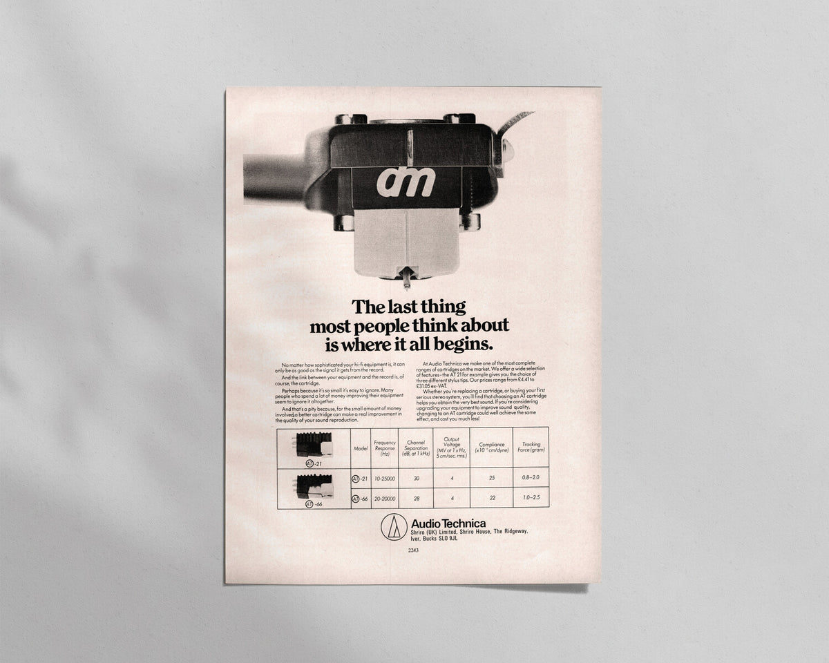 Audio Technica—AT-21 & AT-66 Cartridges