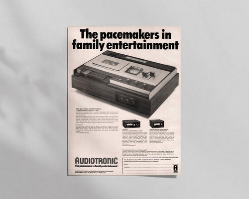 Audiotronic—ACD 660 Casette Deck & AHP-8A 8 Track Cartridge Player