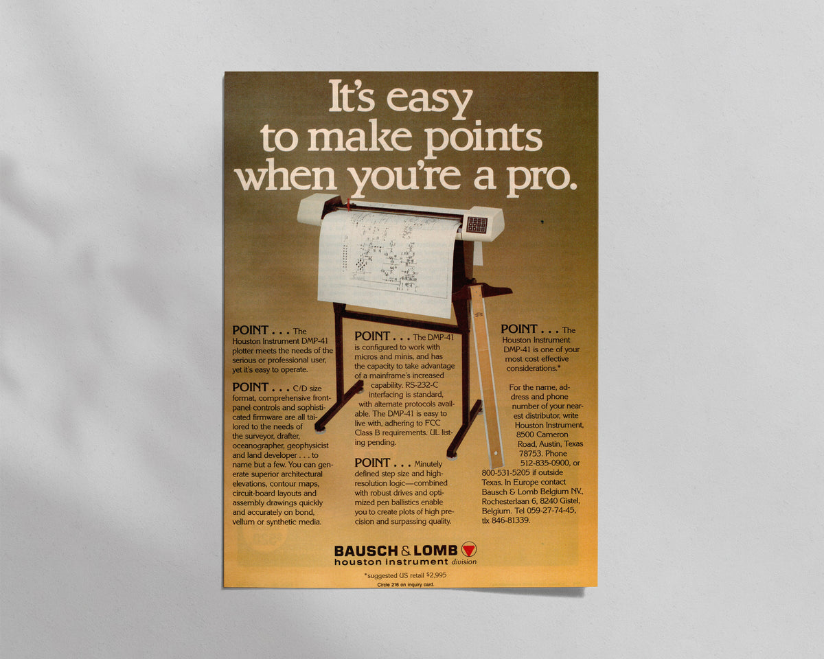 Bausch & Lomb—Houston Instrument DMP-41 Plotter