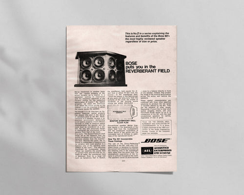 BOSE—901 DIRECT/REFLECTING® Speaker System