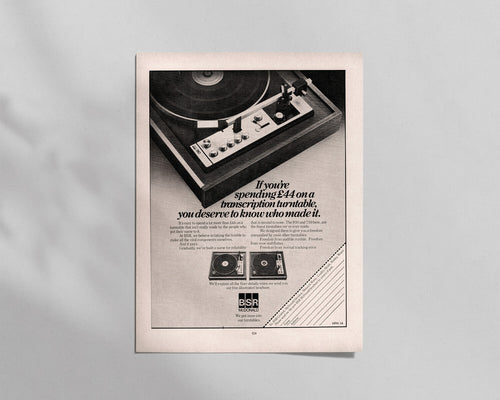 BSR McDonald—810 & 710 Turntables