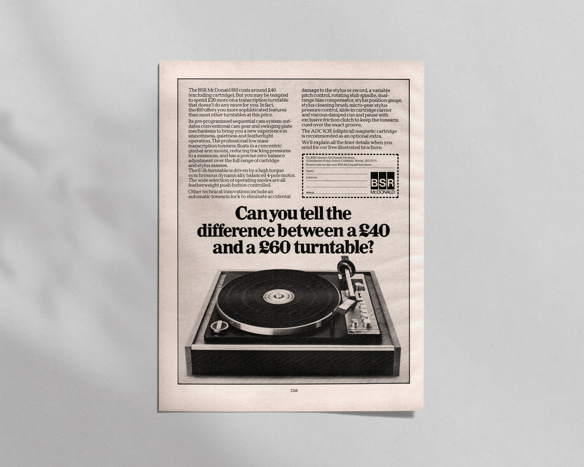 BSR McDonald—810 Turntable