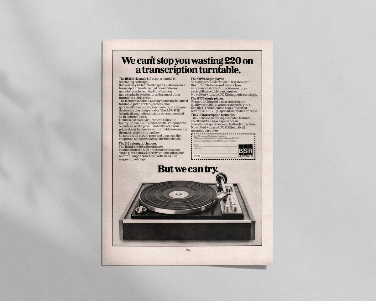 BSR McDonald—810 Turntable