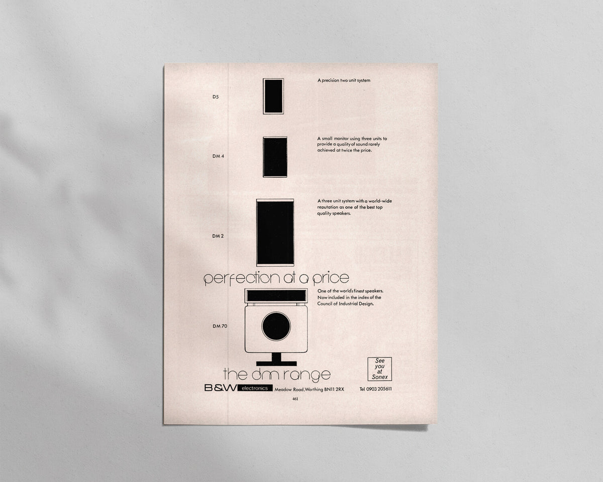 B&W—DM Speaker Range