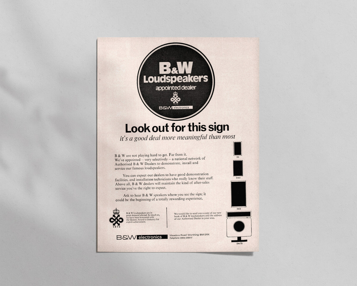 B&W—“Look out for this sign”