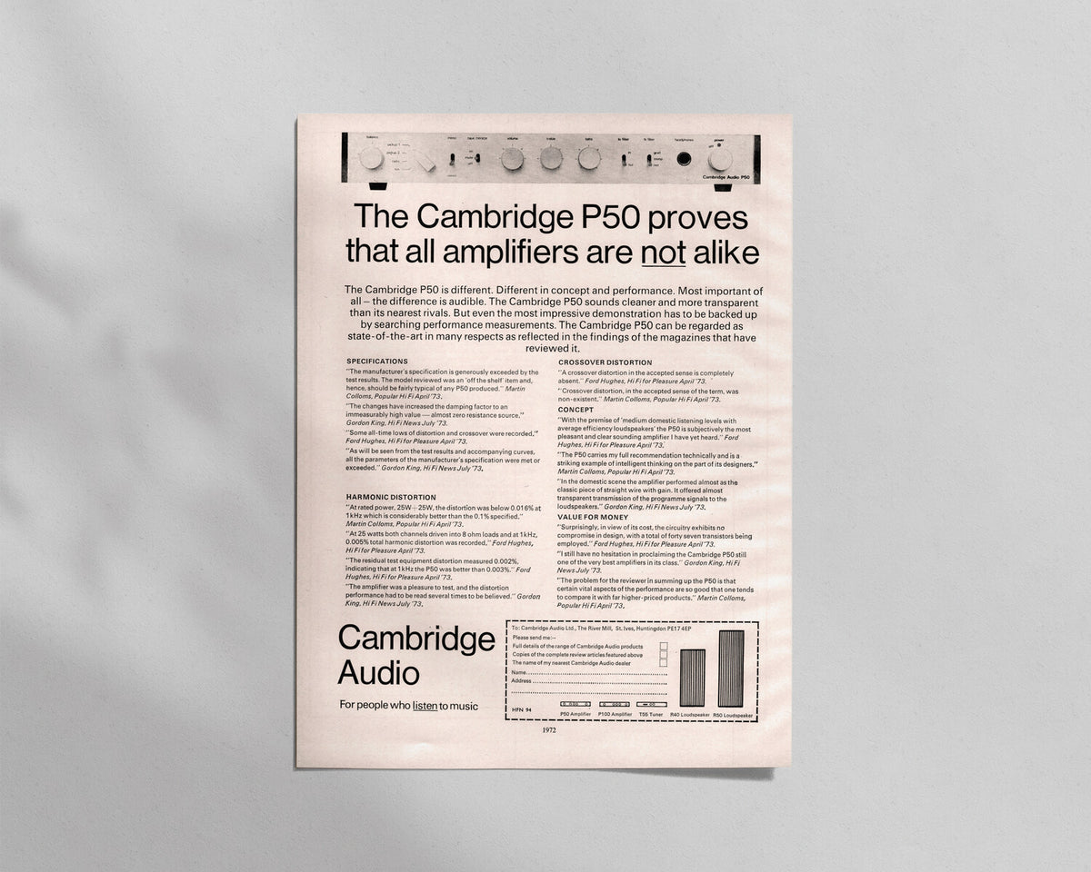 Cambridge Audio—P50 Amplifier
