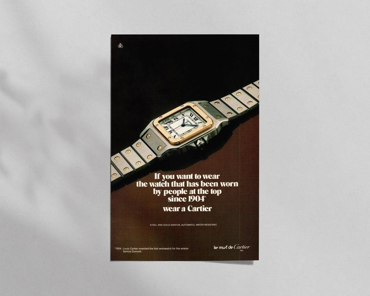 Cartier—Steel & Gold Santos