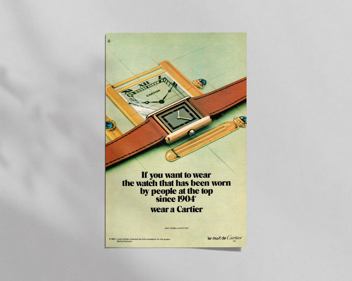Cartier—Must Vermeil Quartz Tank