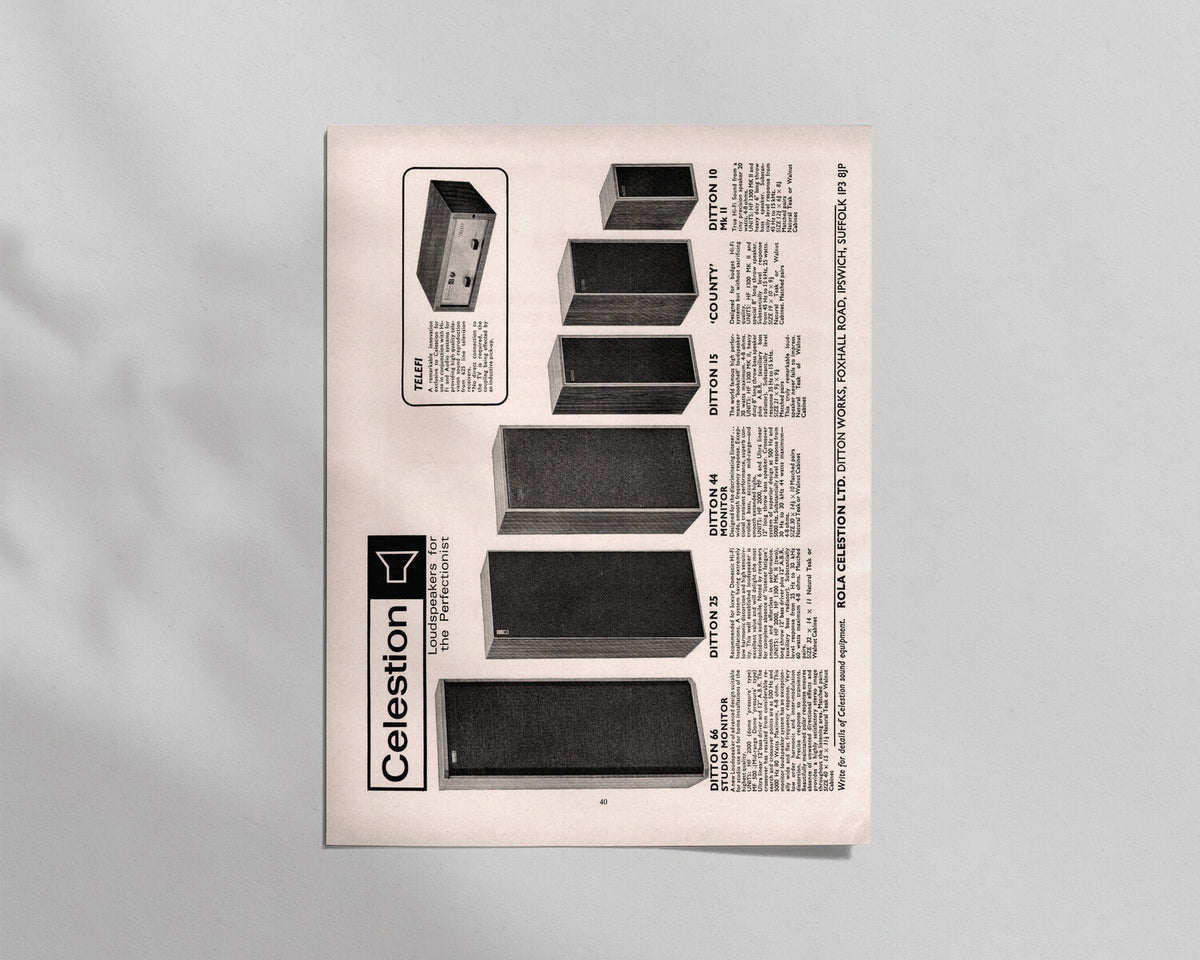 Celestion—Speaker Range