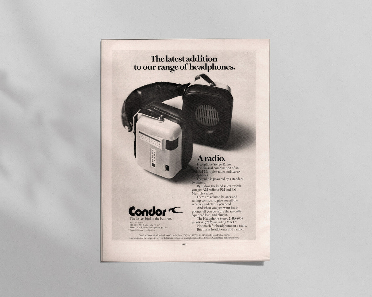 Condor—HD-800 Headphone Radio
