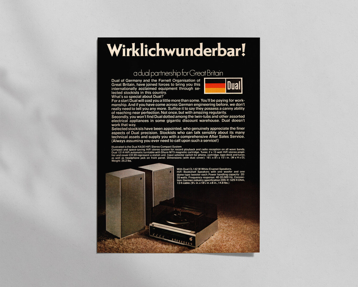 Dual—KA30 HiFi Compact System & CL142 W Enamel Speakers