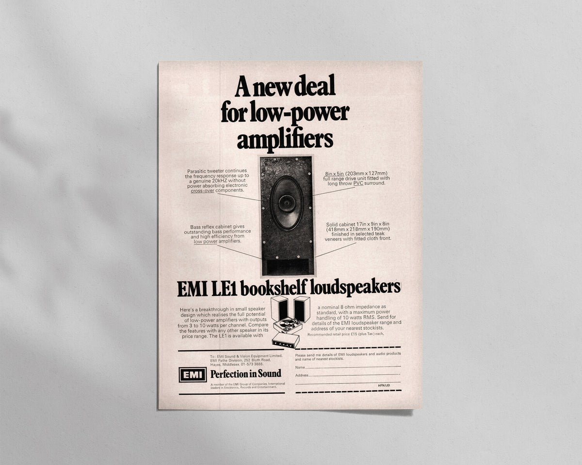 EMI—LE1 Bookshelf Speakers