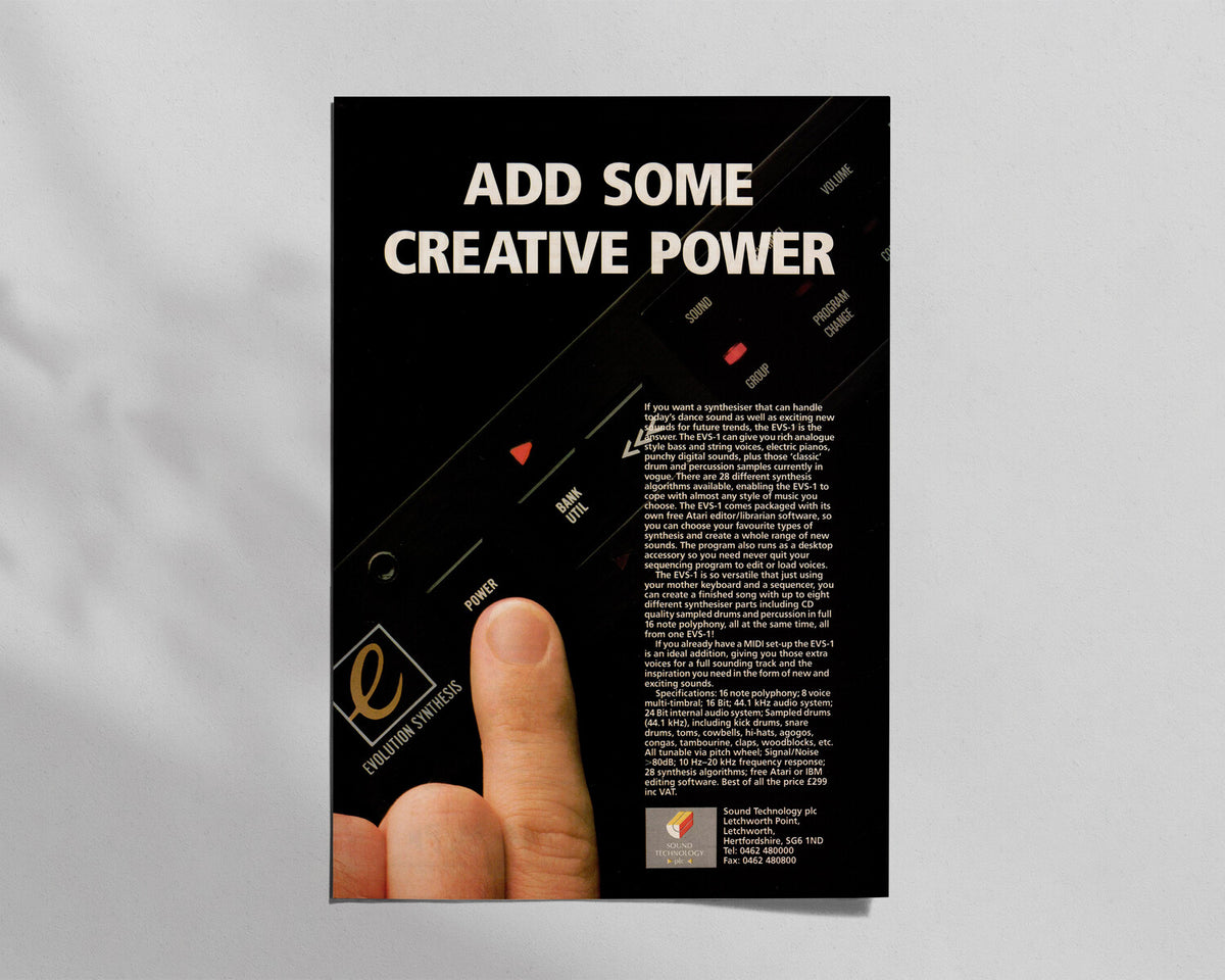 Evolution Synthesis—EVS-1 Synthesiser