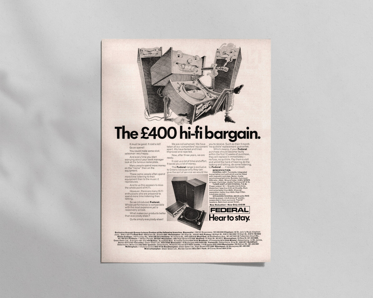 Federal—“The £400 hi-fi bargain.”