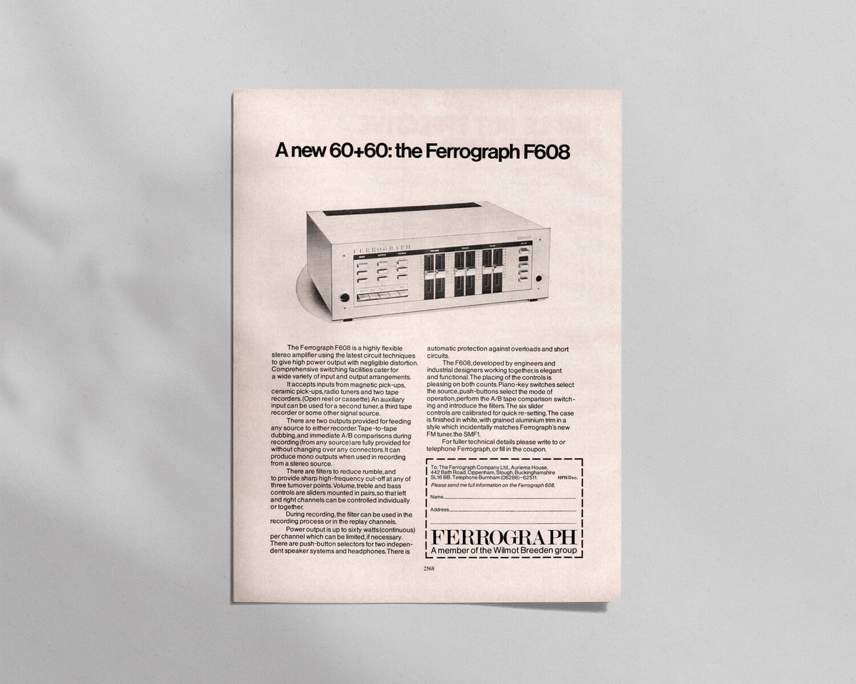 Ferrograph—F608 Amplifier