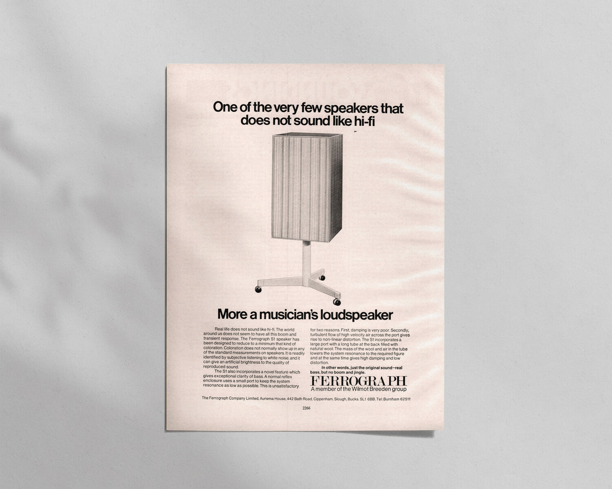 Ferrograph—S1 Speaker