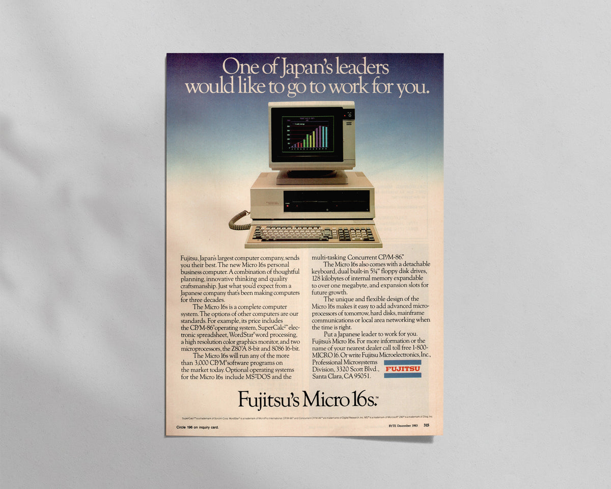 Fujitsu—Micro 16s Personal Business Computer
