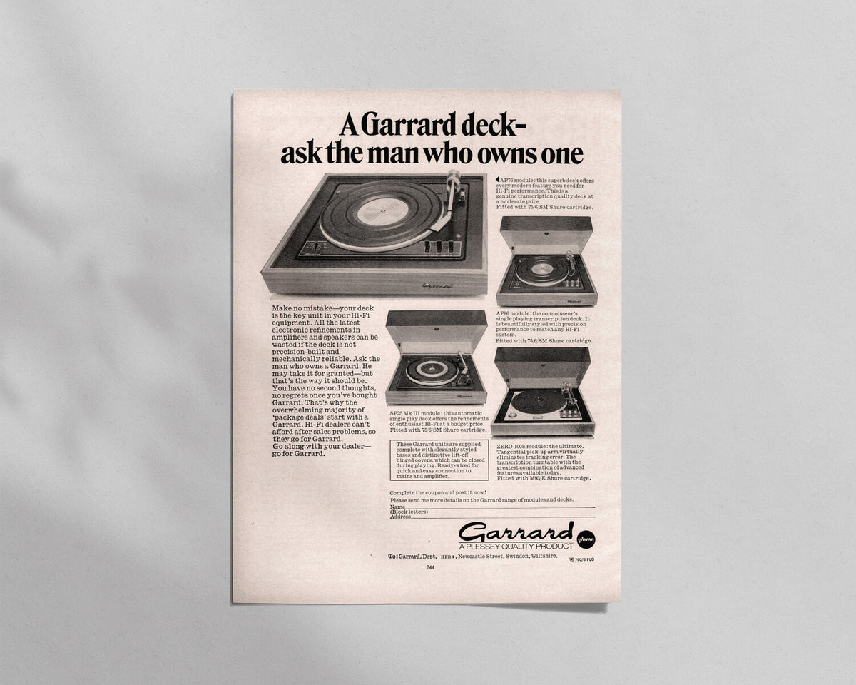 Garrard—“Ask the man who owns one”