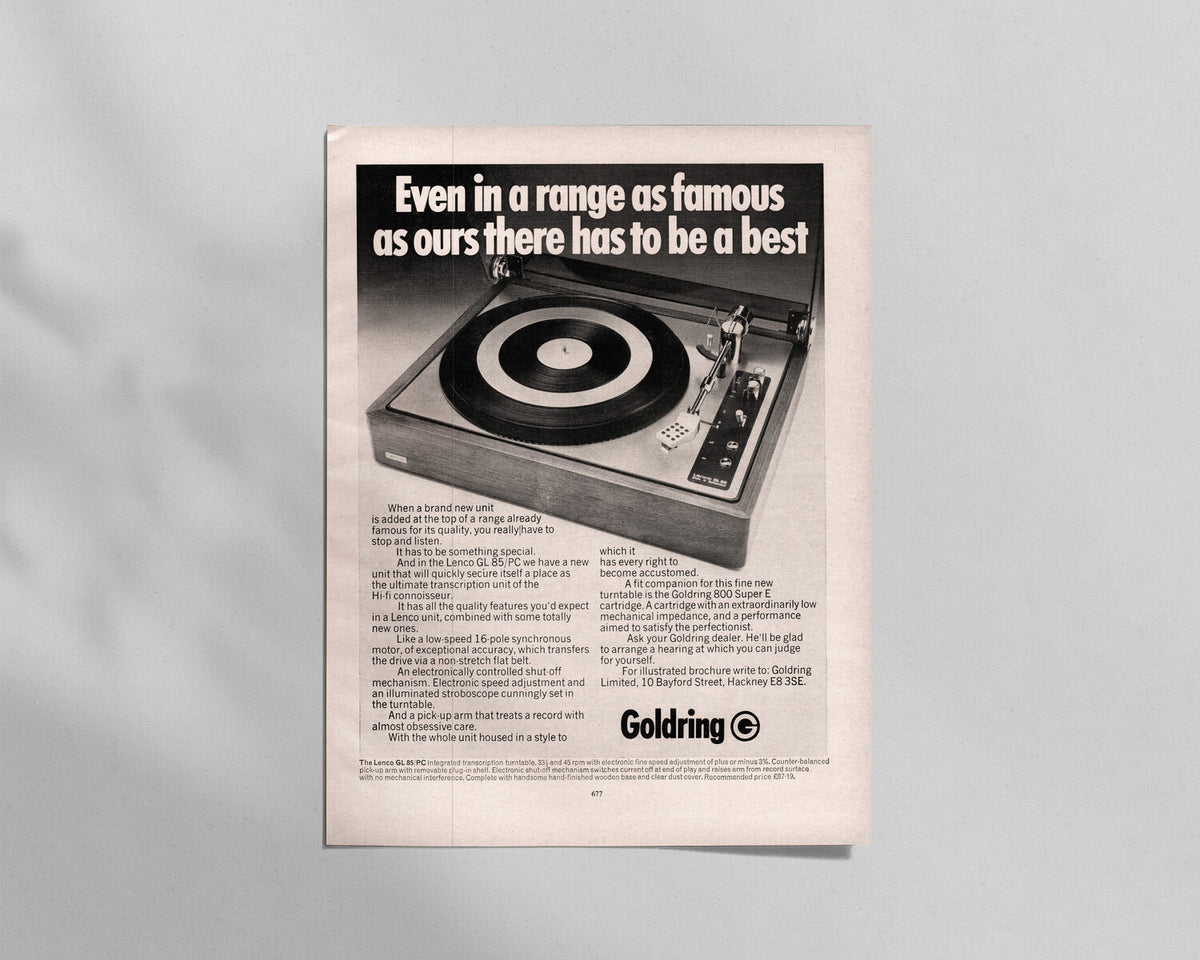 Goldring—Lenco GL85 Turntable
