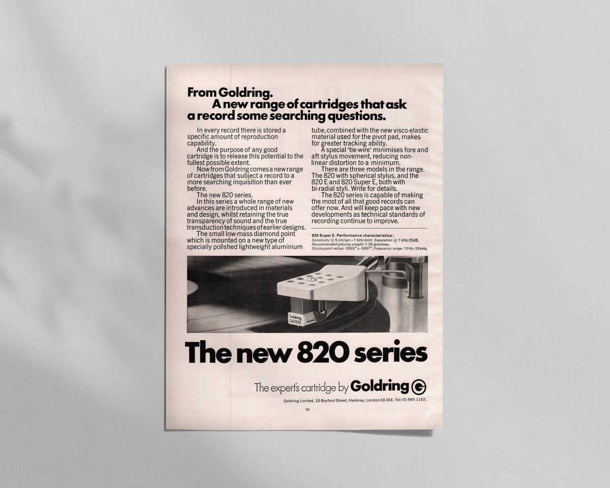 Goldring—820 Series Cartridges