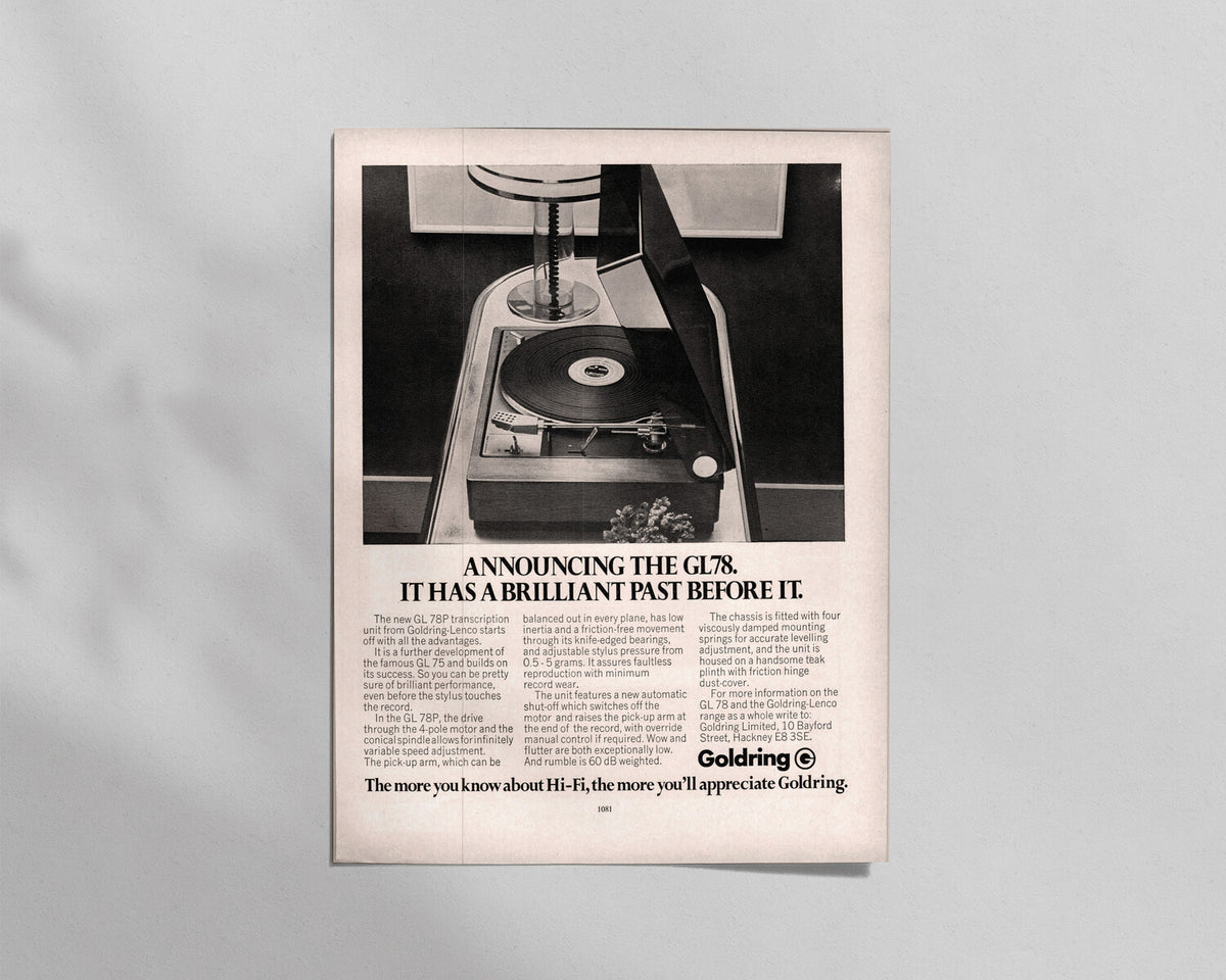 Goldring—GL78 Turntable