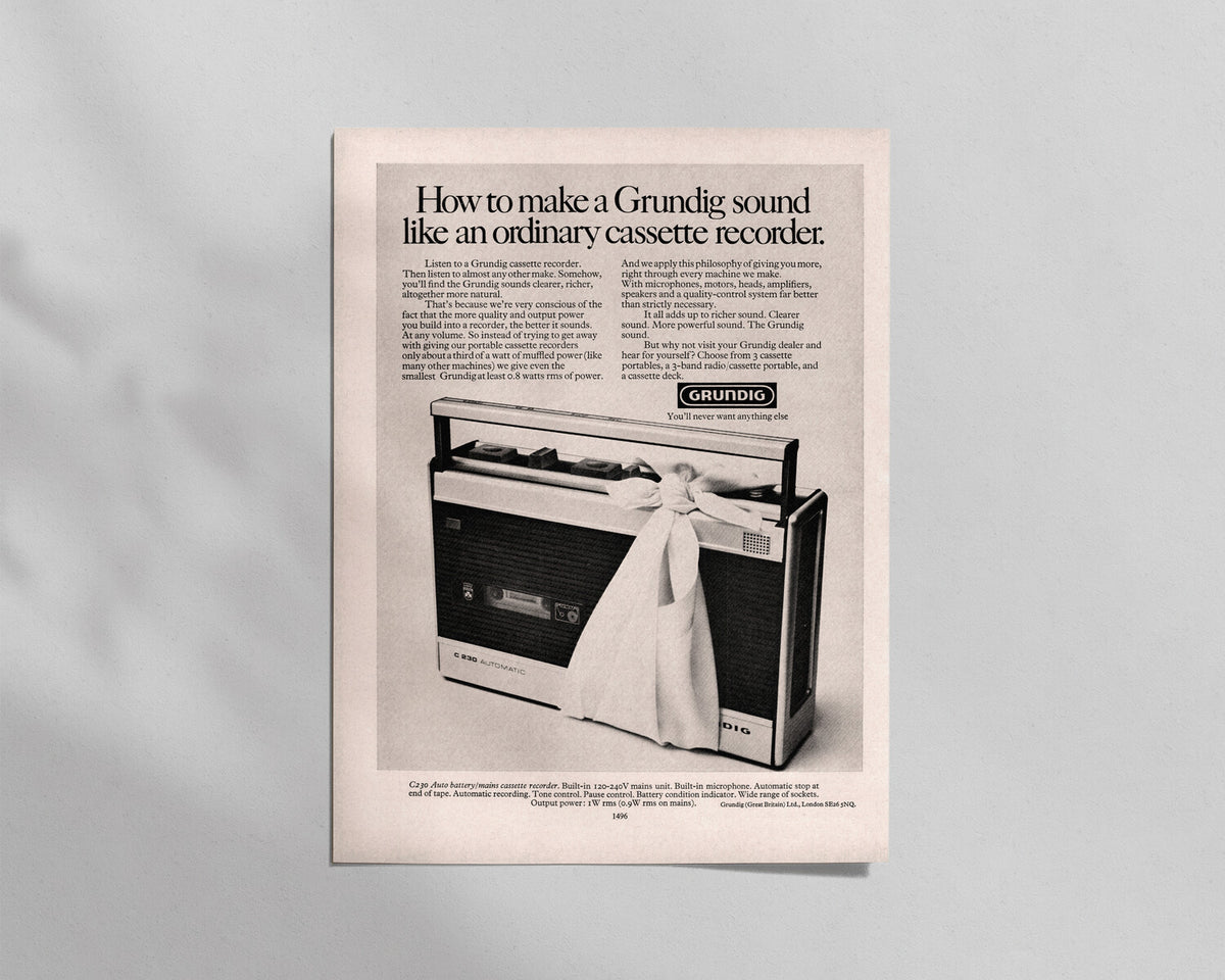 Grundig—C230 Battery/Mains Cassette Recorder
