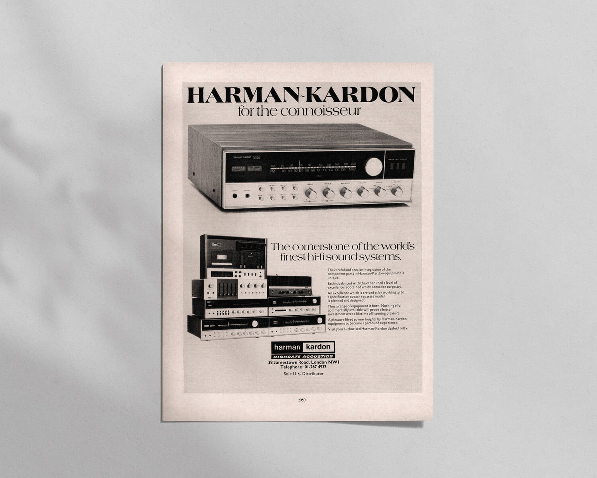 Harman-Kardon—“For the connoisseur”