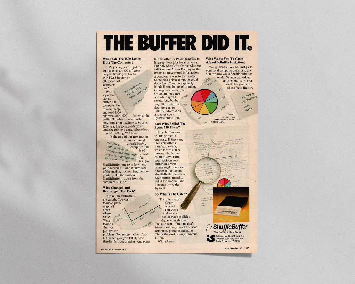 Interactive Structures—ShuffleBuffer Printer Interface
