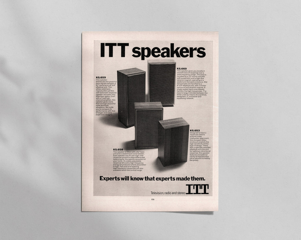 ITT—KS 653, 658, 659 & 658 Speakers