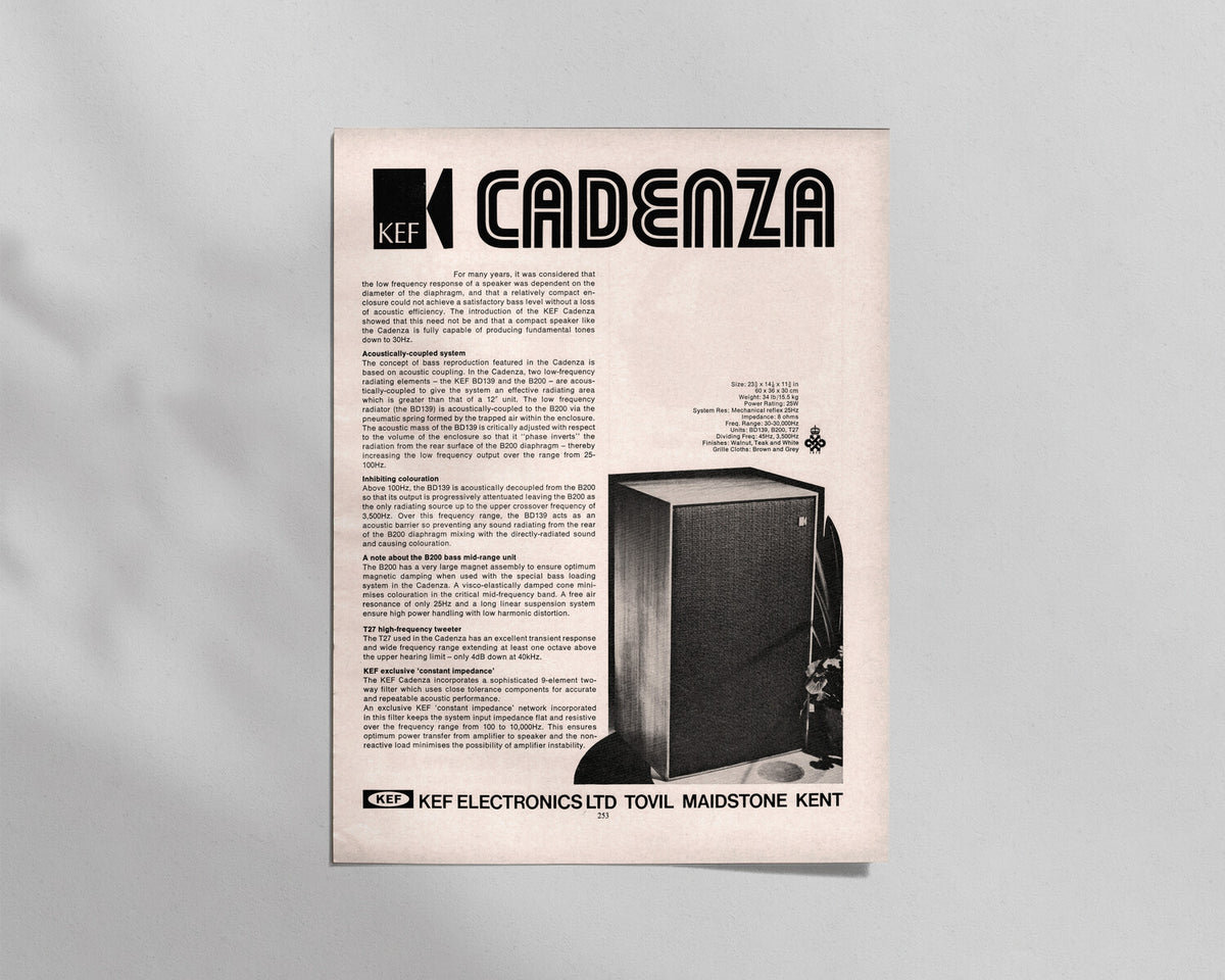 KEF—Cadenza Speaker