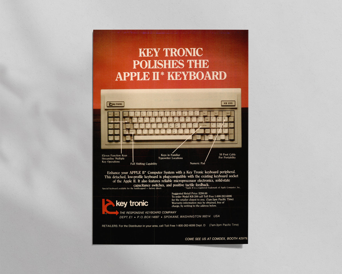 Key Tronic—KB-200 Apple II Keyboard