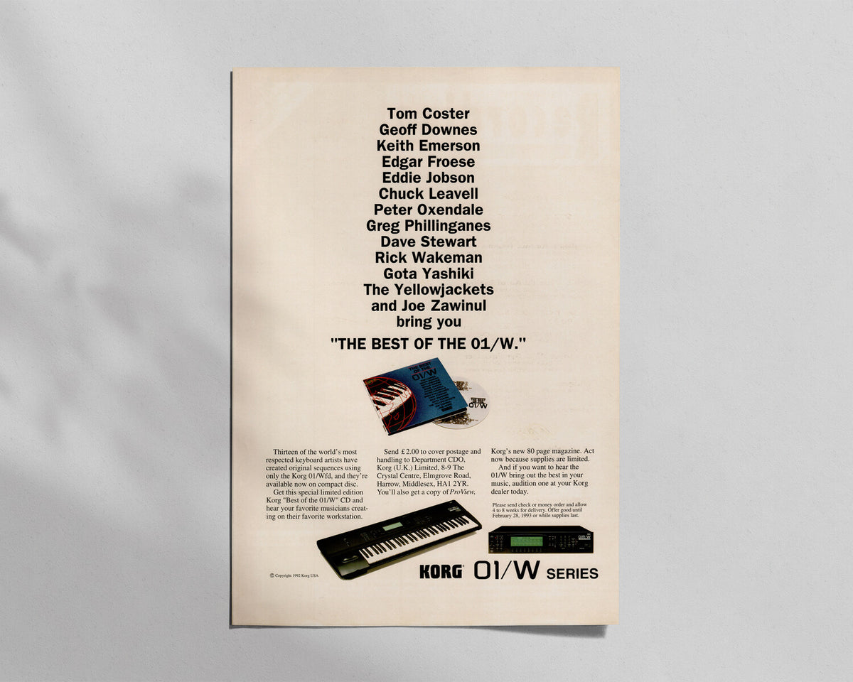 Korg—01/W Series