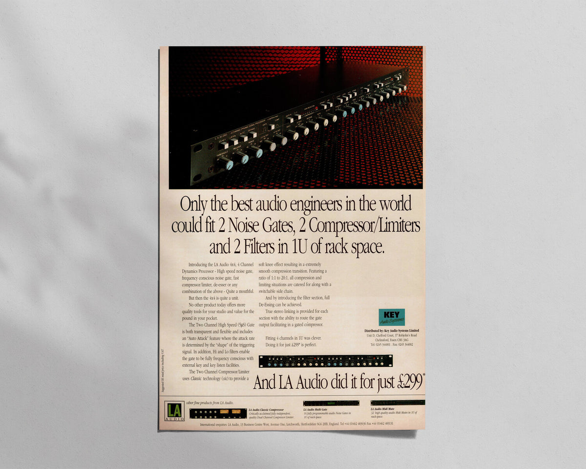 LA Audio—4x4, 4Channel Dynamics Processor