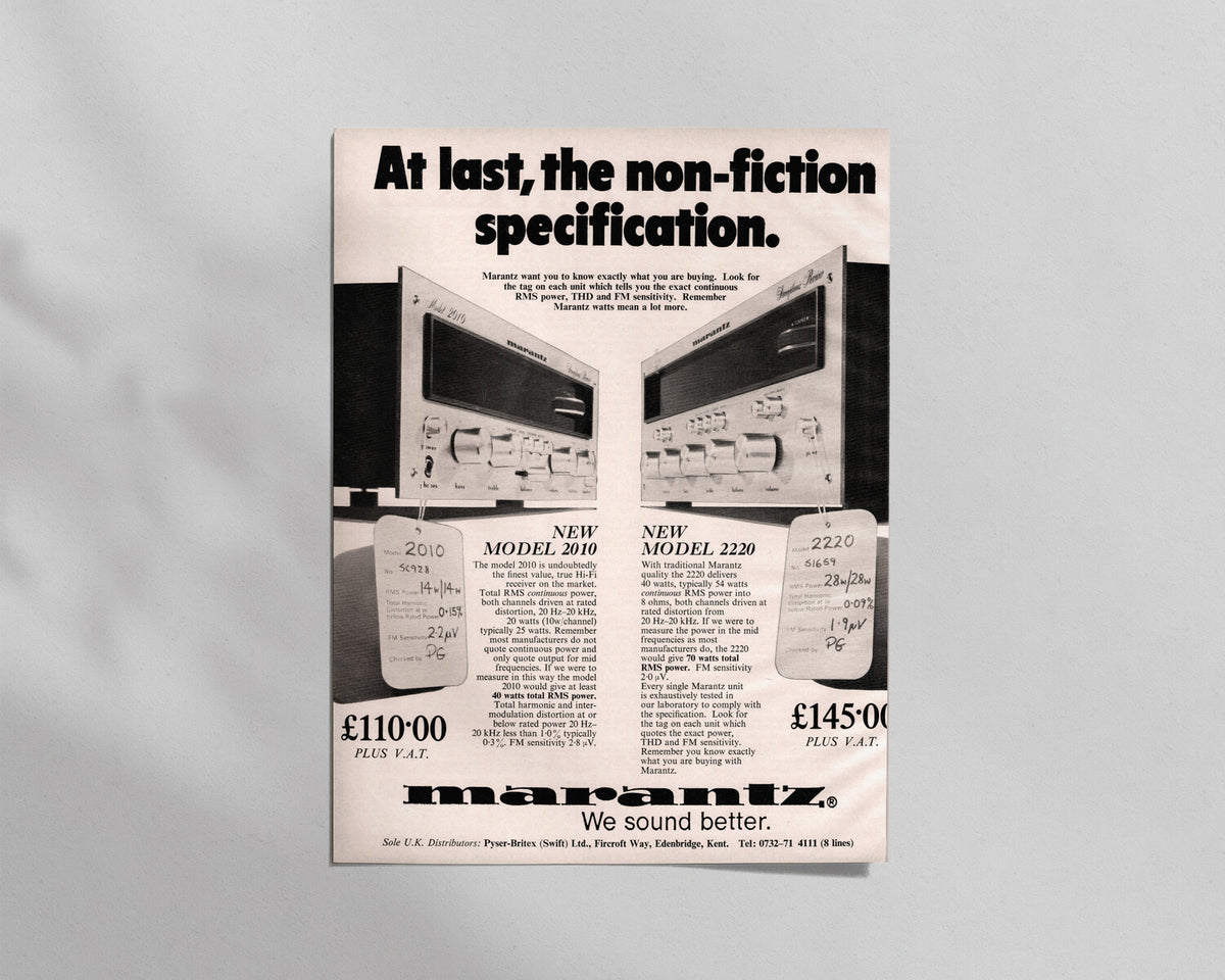 Marantz—Model 2010 & 2220 Receivers