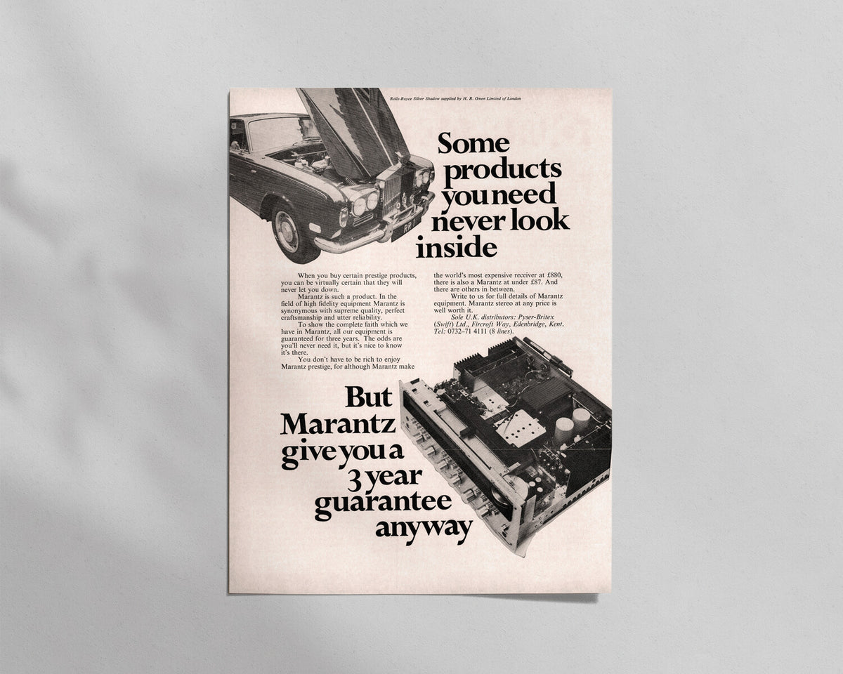 Marantz—“3 year guarantee”