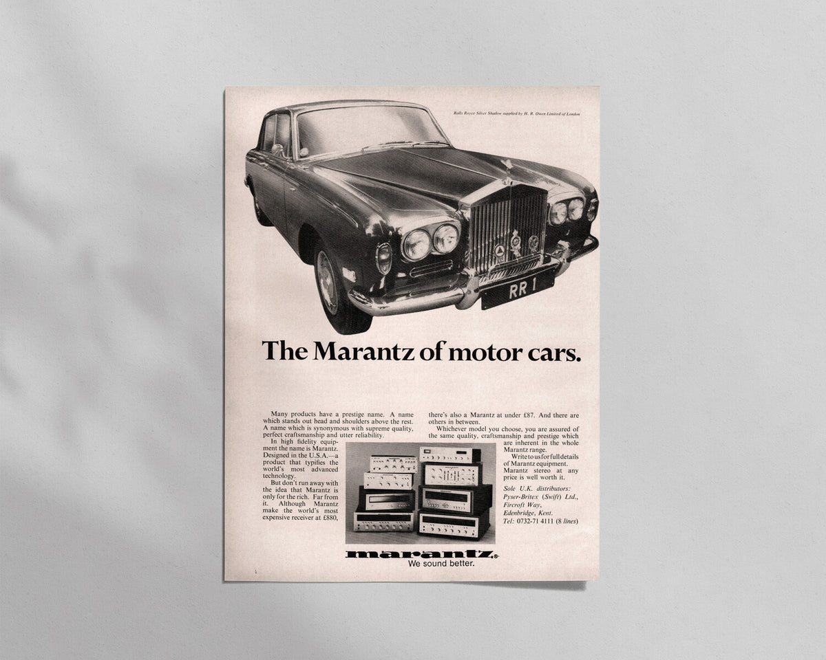 Marantz—“The Marantz of motor cars.”