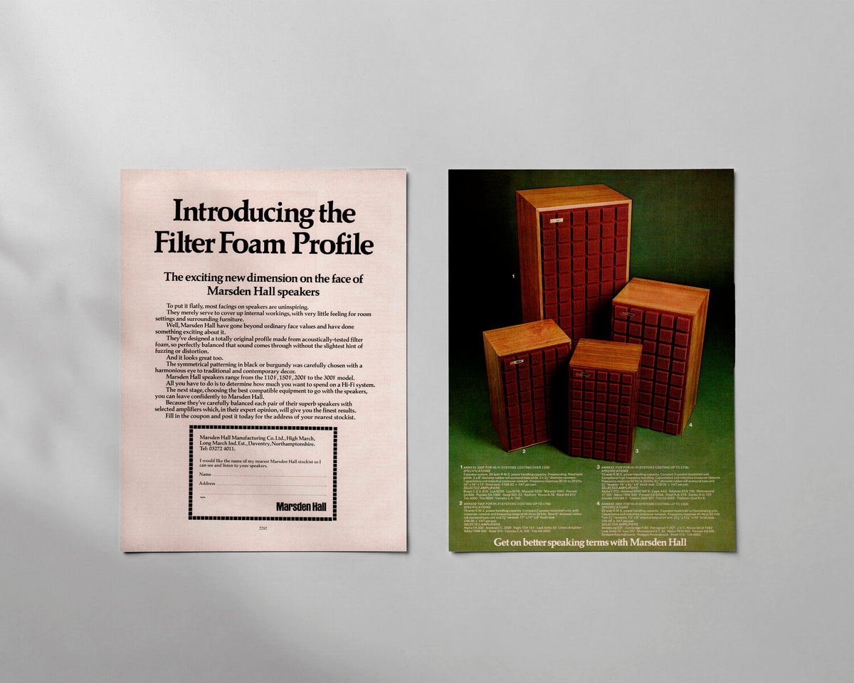 Marsden Hall—Filter Foam Profile Speakers