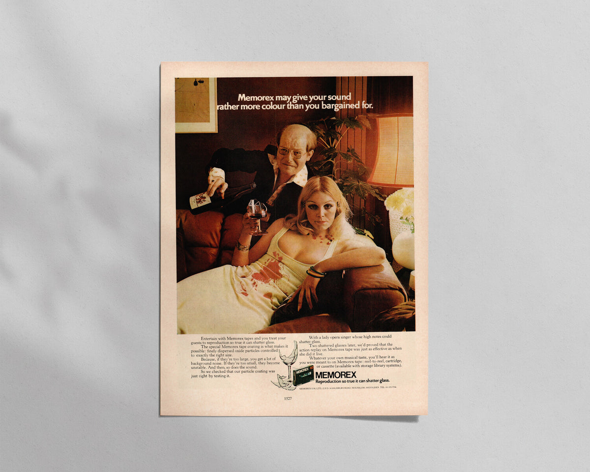 Memorex—”More colour than you bargained for.”