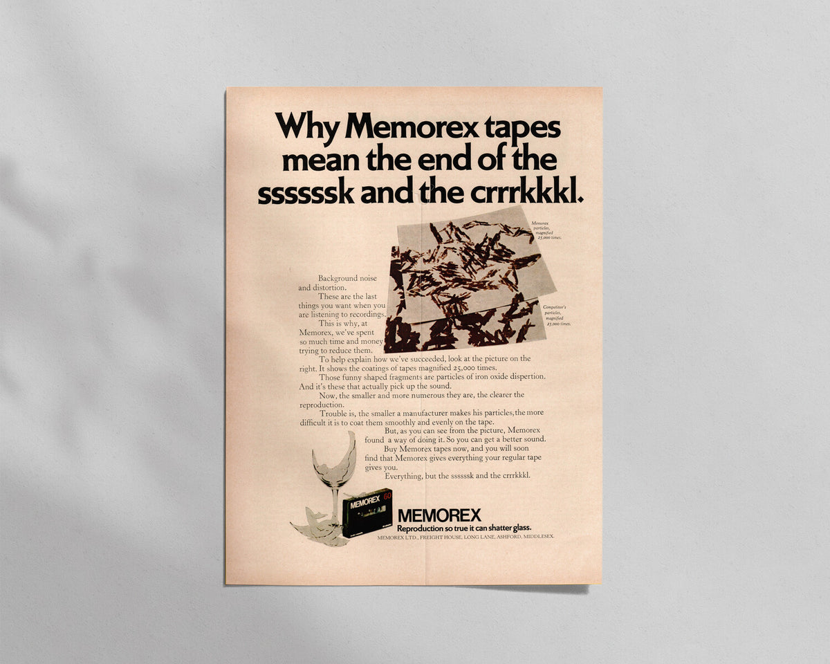 Memorex—”End of the ssssssk and the crrrkkkl.”