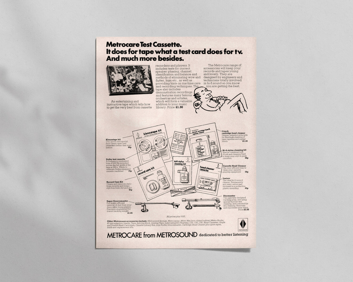 Metrosound—Metrocare Test Cassette