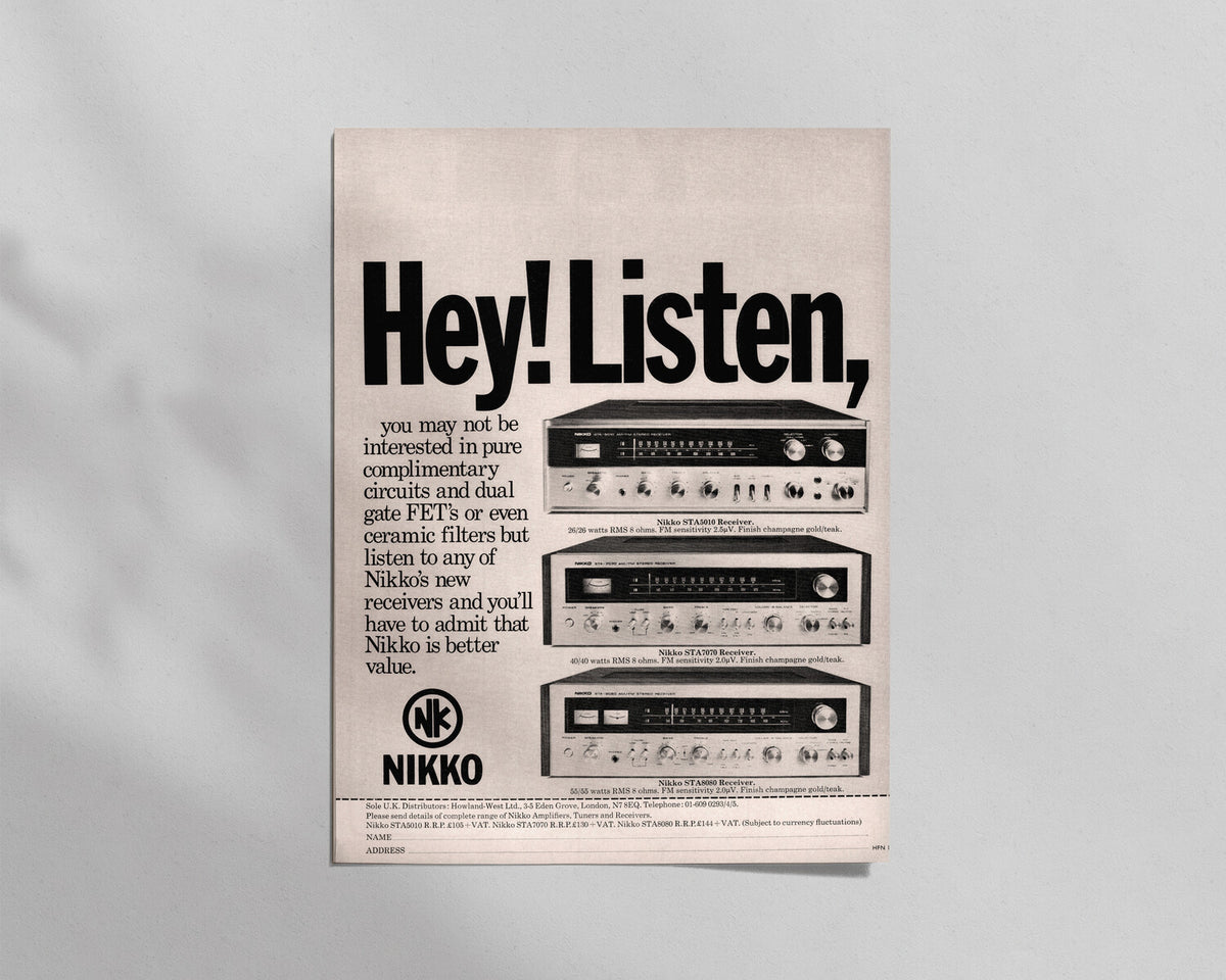 Nikko—STA5010, STA7070 & STA8080 Receivers